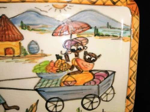 African Oblong Dish by Wendy Hower Cape Town