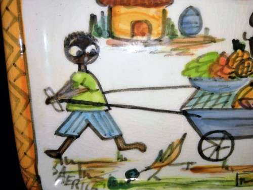 African Oblong Dish by Wendy Hower Cape Town