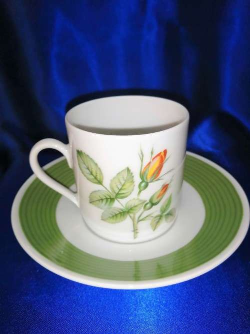 Duo Hutschenreuther demi tasse coffee cup
