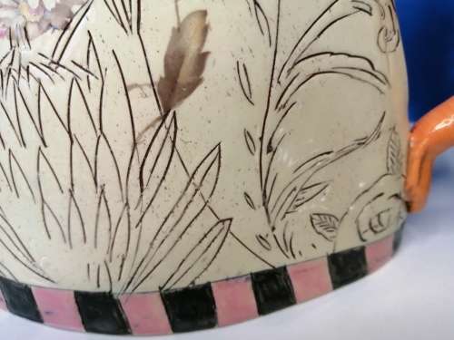 Rika Senekal Hand-Made Hand-Painted one of a kind Ceramic Tea Pot