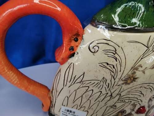 Rika Senekal Hand-Made Hand-Painted one of a kind Ceramic Tea Pot