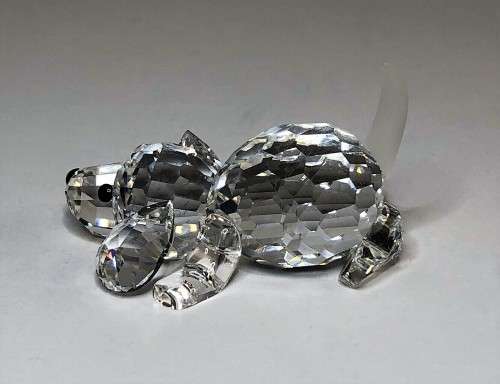 SWAROVSKI CRYSTAL BEAGLE PUPPY DOG PLAYING *