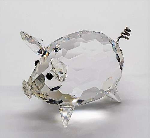 Swarovski Crystal  Medium Pig Farmyard