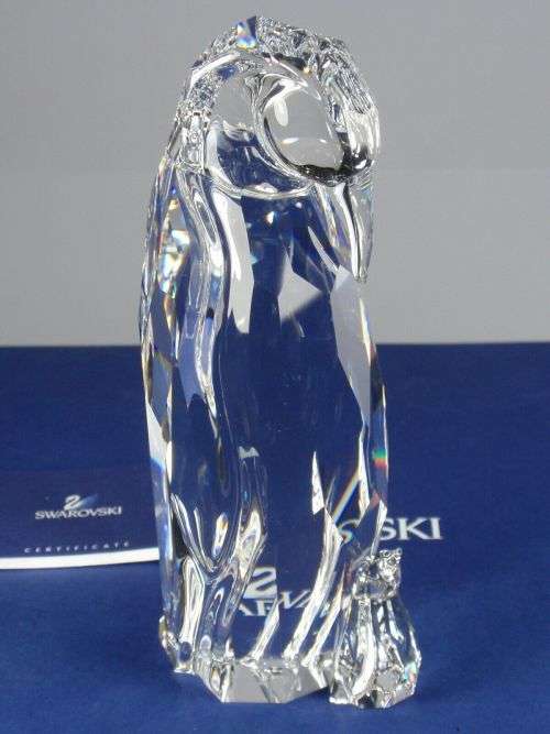 Swarovski Crystal Mother Large Penguin with Baby  #627067 #