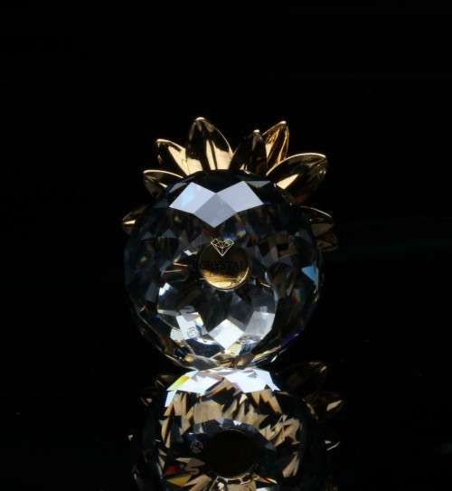 Swarovski Crystal Small Gold Pineapple 012726 Retired
