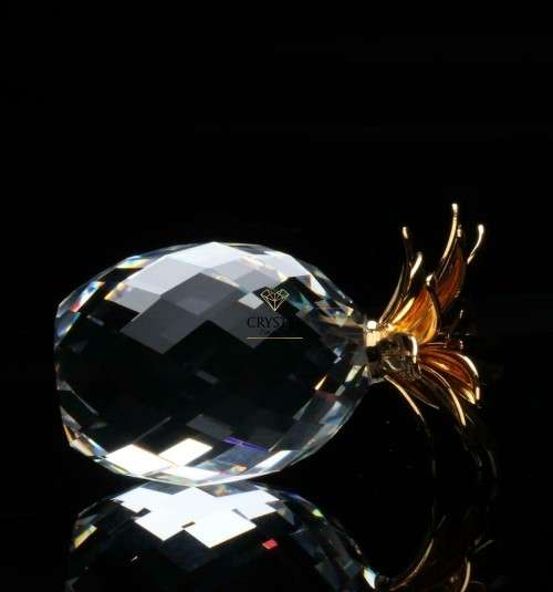 Swarovski Crystal Small Gold Pineapple 012726 Retired