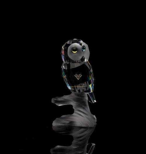 GENUINE SWAROVSKI CRYSTAL `UP IN THE TREES` OWL RETIRED 1992 #
