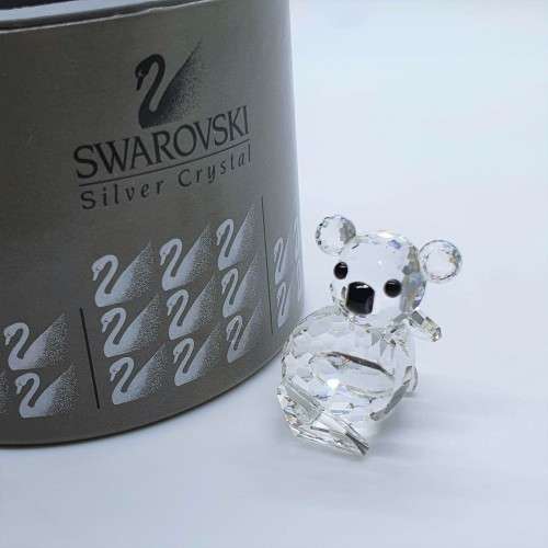 Swarovski Silver Crystal Large Left Facing Koala Bear