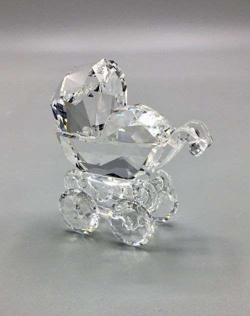 Swarovski Crystal Baby Carriage Pram When We Were Young