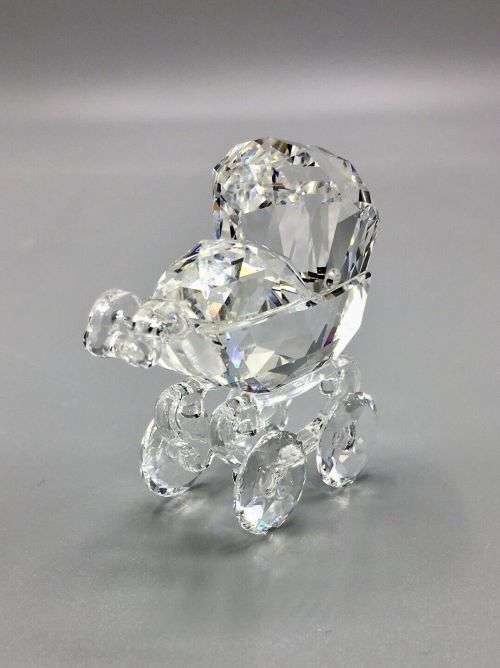 Swarovski Crystal Baby Carriage Pram When We Were Young