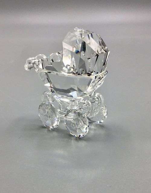 Swarovski Crystal Baby Carriage Pram When We Were Young