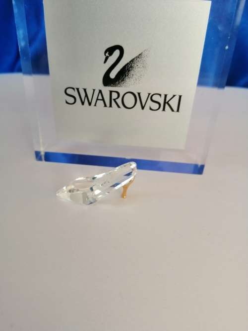 SWAROVSKI CRYSTAL MEMORIES MOMENTS ShoeGOLD PLATED  #