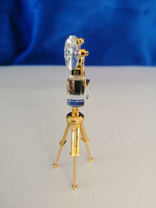 Swarovski Crystal Memories Gold Plated Film Movie Camera