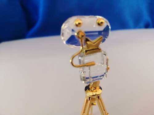 Swarovski Crystal Memories Gold Plated Film Movie Camera