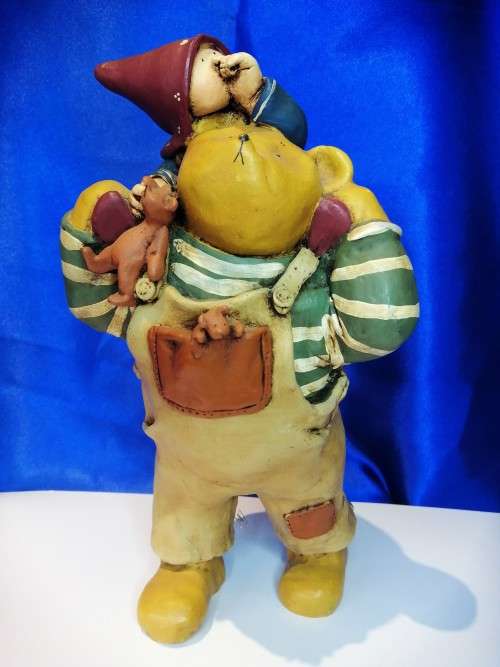Large and Heavy Colourbox Bear Door Stop  #