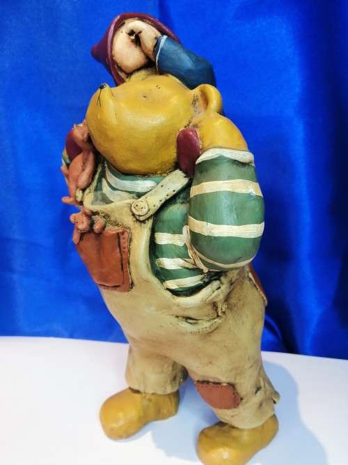 Large and Heavy Colourbox Bear Door Stop  #