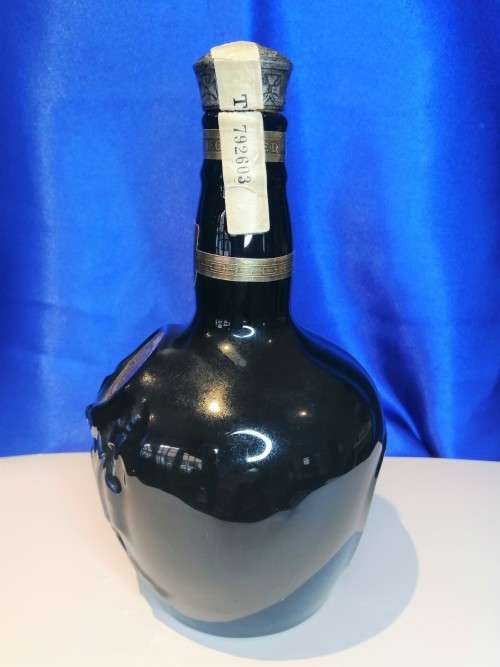 Vintage CHIVAS BROTHERS ROYAL SALUTE SCOTCH WHISKY Blue Bottle - WADE #
