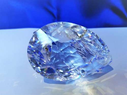 GENUINE Swarovski Crystal Large Swan Retired #