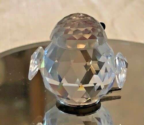 Swarvoski Silver Crystal Mini Chicken  Woodland Friends