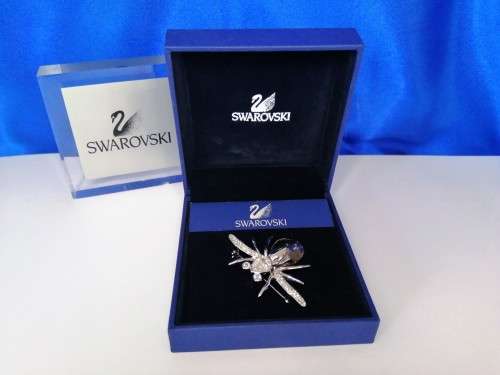 Swarovski Paradise Brooch Spider Darja Aurora Borealis Silver Shade 903655