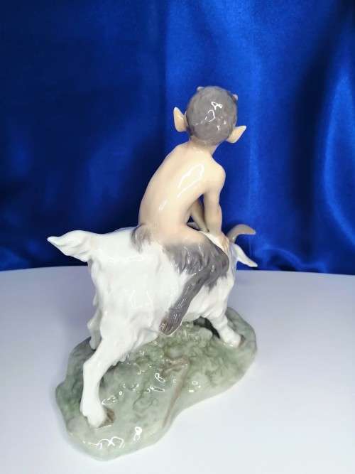 Royal Copenhagen Denmark Faun Riding a Goat 737 Figurine