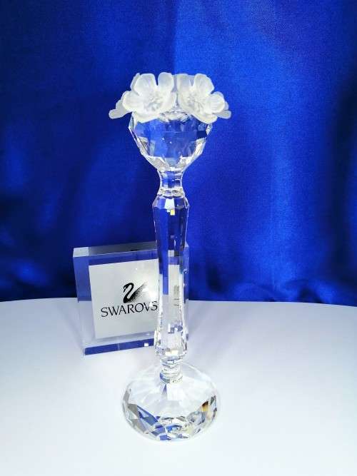 Swarovsli Crystal Tall Tall Candleholder