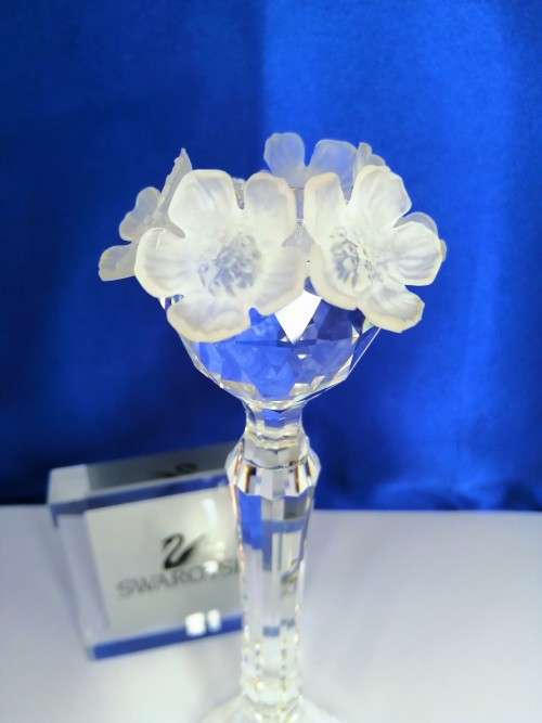 Swarovsli Crystal Tall Tall Candleholder