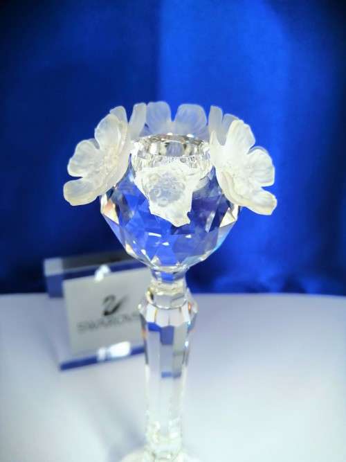 Swarovsli Crystal Tall Tall Candleholder