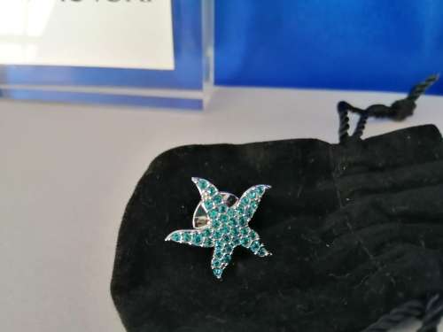 SWAROVSKI EVENT PIN BLUE STARFISH ETERNITY 2006 RETIRED RARE #