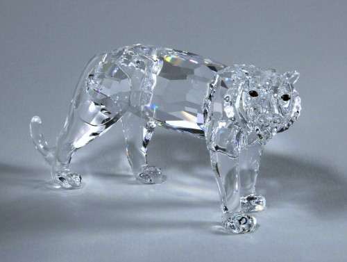 Swarovski Crystal Standing Tiger Endangered Species