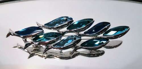 Swarovski Paradise Brooch Comallo Exotic School of Fish Paradise Exotic Fish