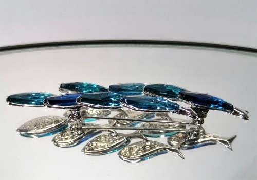 Swarovski Paradise Brooch Comallo Exotic School of Fish Paradise Exotic Fish