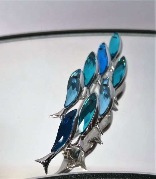 Swarovski Paradise Brooch Comallo Exotic School of Fish Paradise Exotic Fish