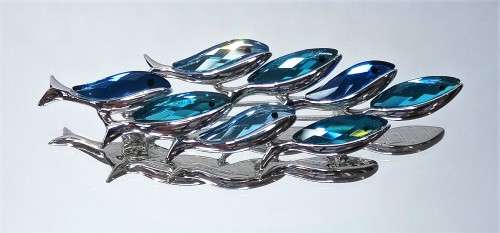 Swarovski Paradise Brooch Comallo Exotic School of Fish Paradise Exotic Fish