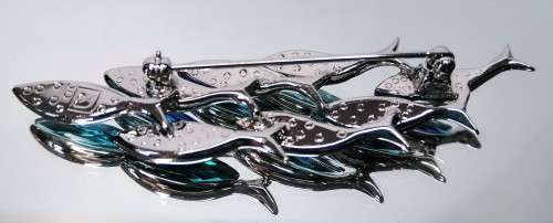 Swarovski Paradise Brooch Comallo Exotic School of Fish Paradise Exotic Fish