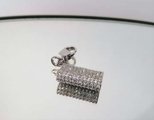 Swarovski Crystal Charm Bracelet Clip On Charm - Handbag