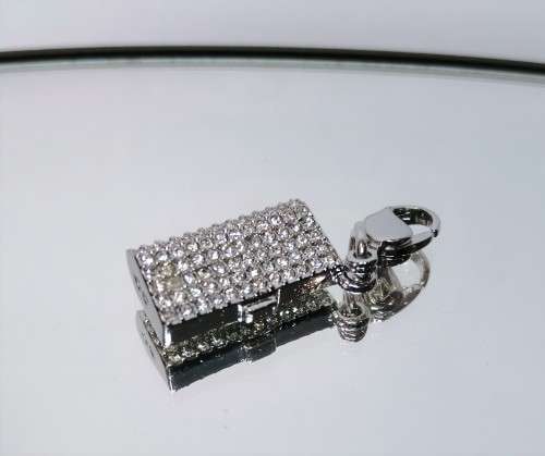 Swarovski Crystal Charm Bracelet Clip On Charm - Handbag