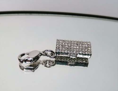Swarovski Crystal Charm Bracelet Clip On Charm - Handbag
