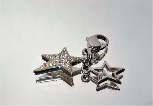 Swarovski Crystal Charm Bracelet Clip On Crystal Stars