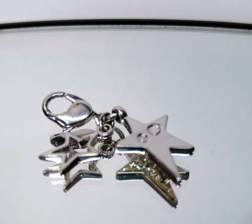 Swarovski Crystal Charm Bracelet Clip On Crystal Stars