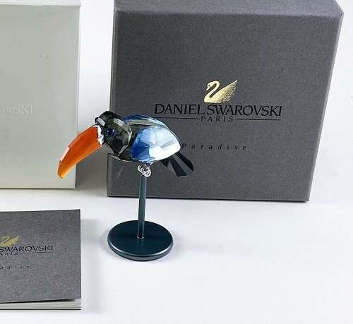 Swarovski Bamba Black Diamond Crystal Paradise Tropical Bird 284062