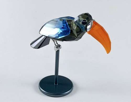 Swarovski Bamba Black Diamond Crystal Paradise Tropical Bird 284062
