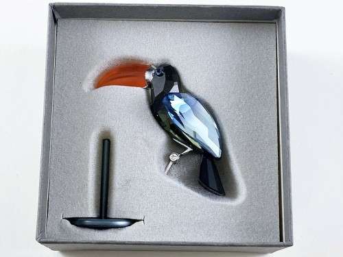 Swarovski Bamba Black Diamond Crystal Paradise Tropical Bird 284062