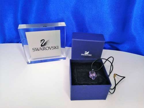 Genuine Swarovski Crystal Childs Pink Flower Necklace