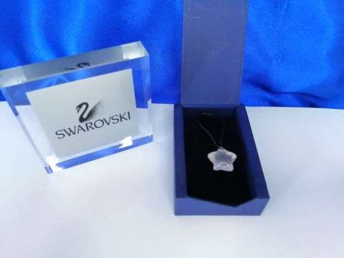 Genuine Swarovski Childs Pink Flower Necklace   #