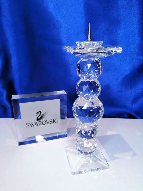 Swarovsli Crystal Stunning Tall Pin Candleholder