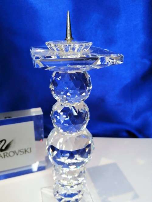 Swarovsli Crystal Stunning Tall Pin Candleholder