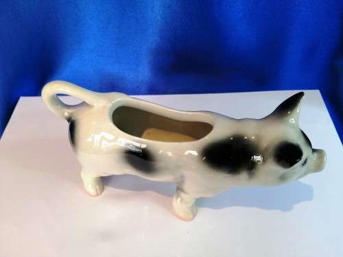Vintage Ceramic Pig Milk Jug #