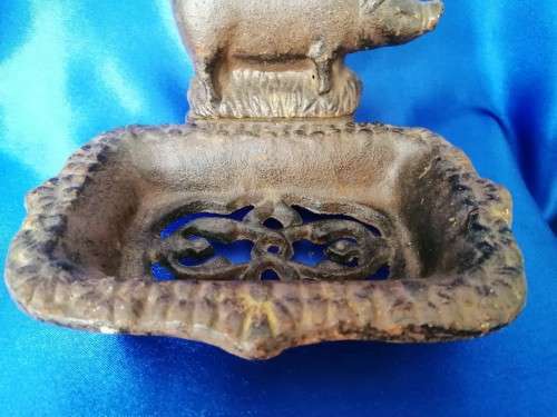 Unusual Heavy Metal Soap Dish #