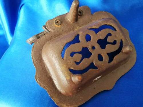 Unusual Heavy Metal Soap Dish #